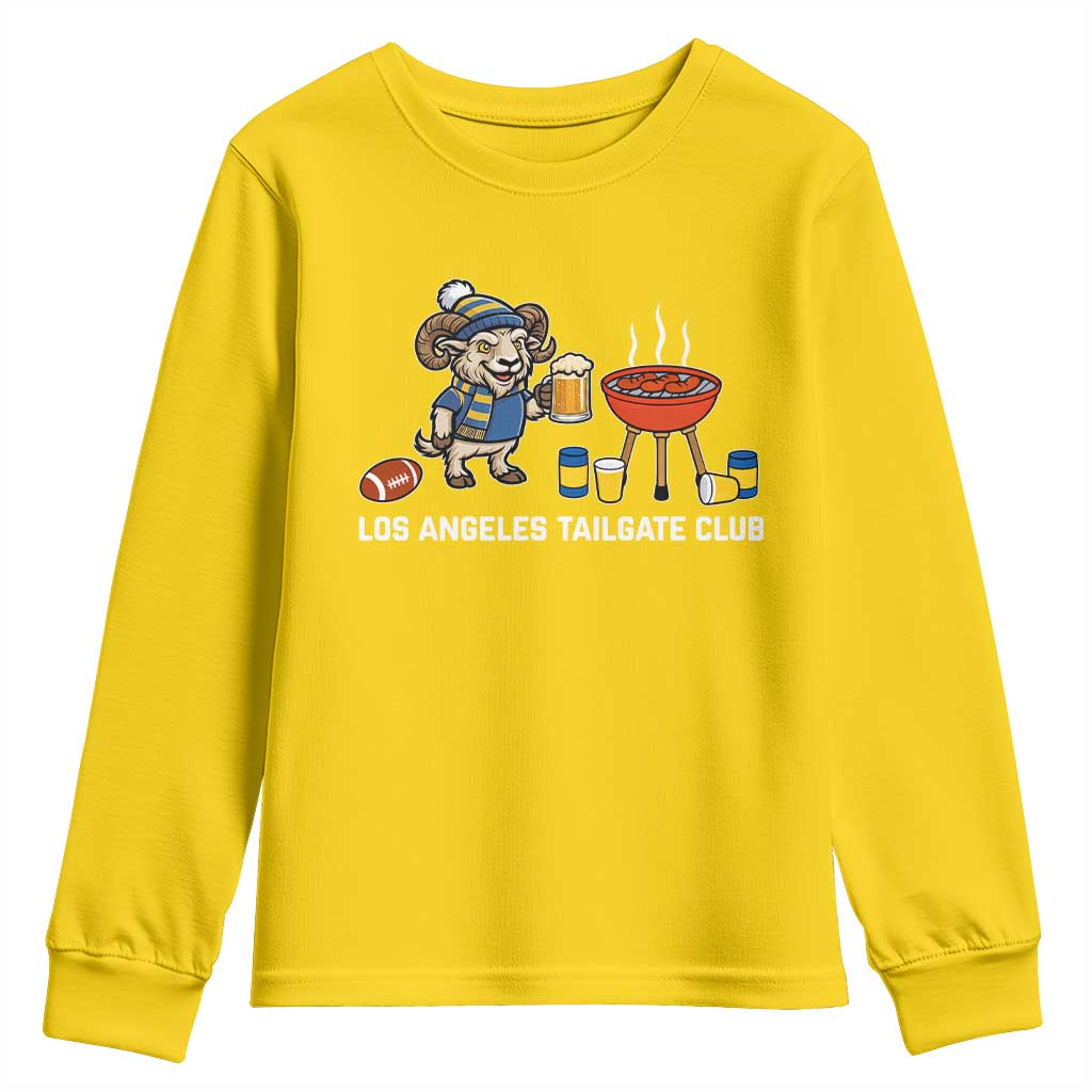 Funny Los Angeles Tailgate Club Youth Sweatshirt Game Day BBQ Ram Fan