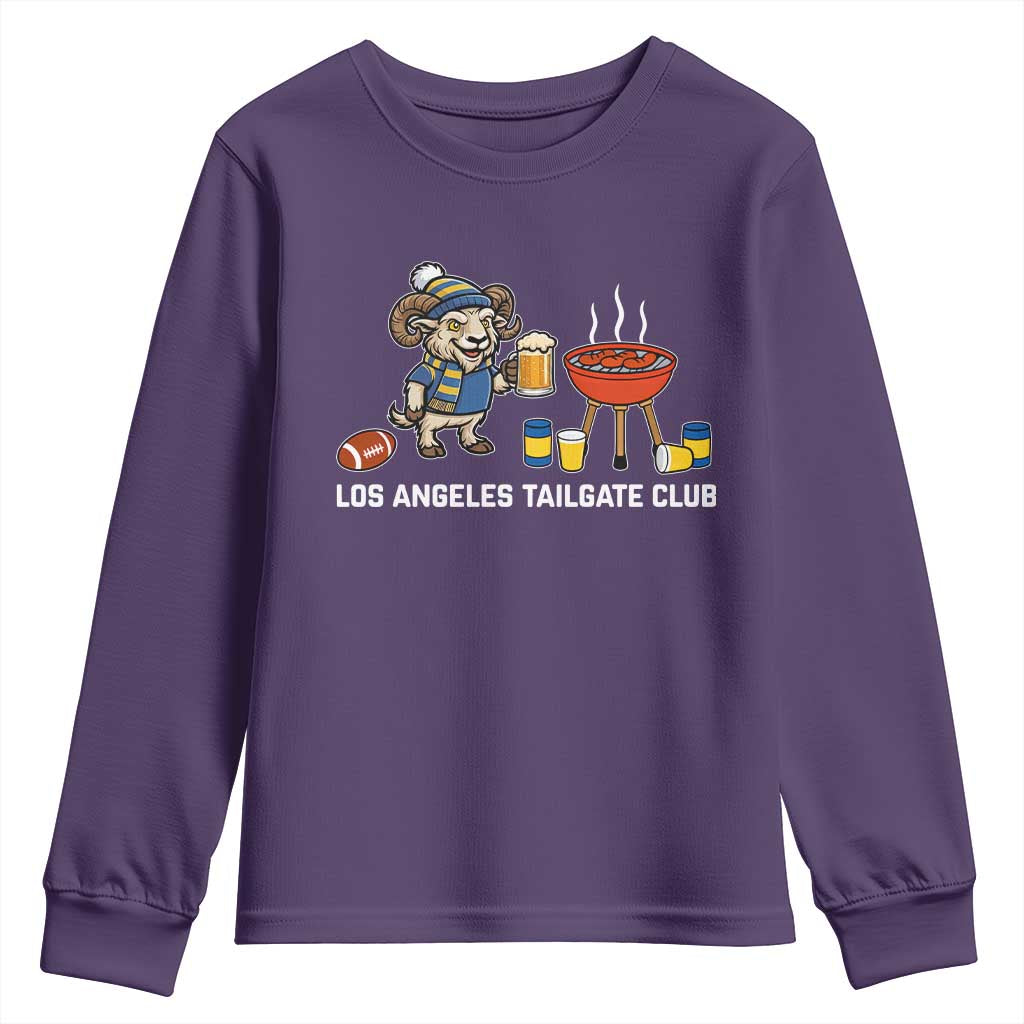 Funny Los Angeles Tailgate Club Youth Sweatshirt Game Day BBQ Ram Fan