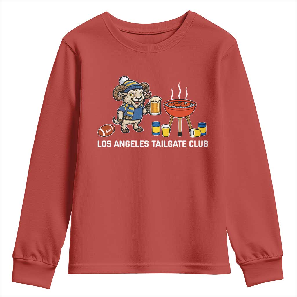 Funny Los Angeles Tailgate Club Youth Sweatshirt Game Day BBQ Ram Fan