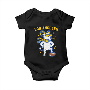 Cool Ram Football Fan Baby Onesie Royal Blue And Gold Pride