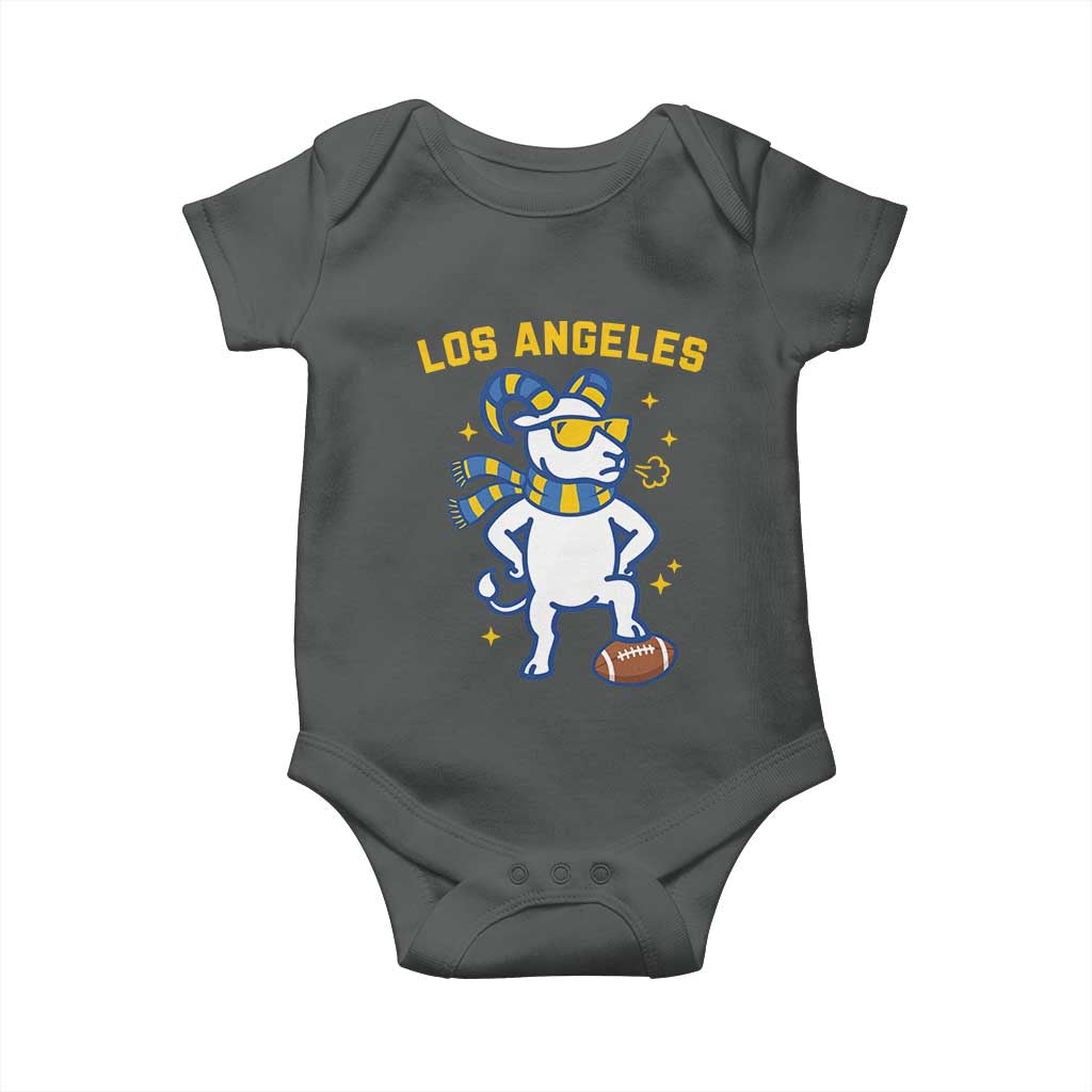 Cool Ram Football Fan Baby Onesie Royal Blue And Gold Pride