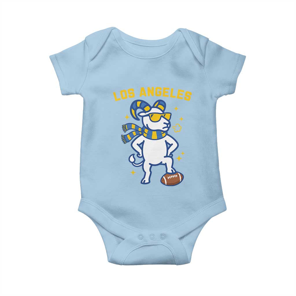 Cool Ram Football Fan Baby Onesie Royal Blue And Gold Pride