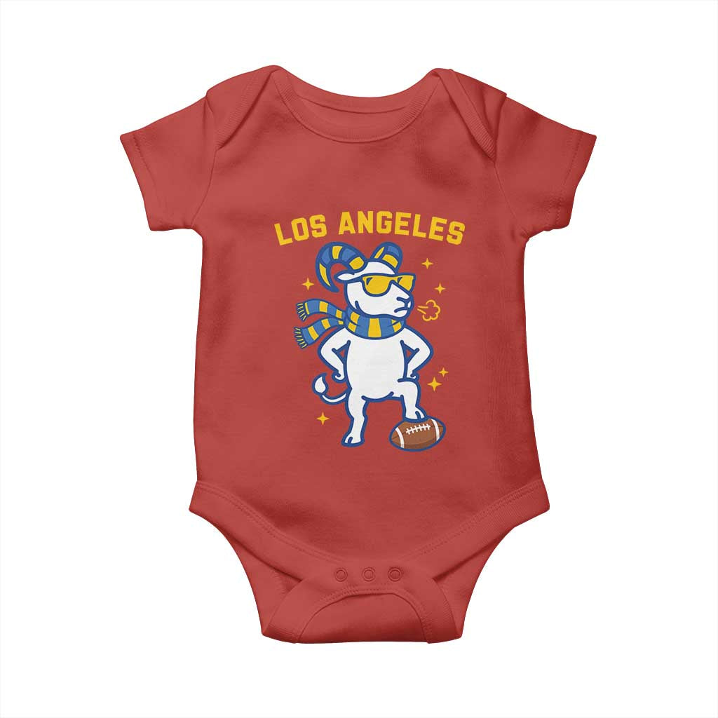 Cool Ram Football Fan Baby Onesie Royal Blue And Gold Pride