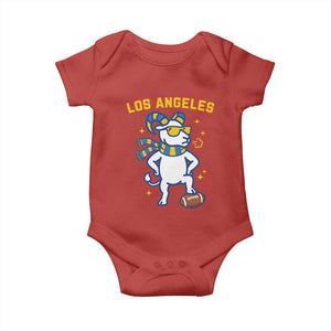 Cool Ram Football Fan Baby Onesie Royal Blue And Gold Pride