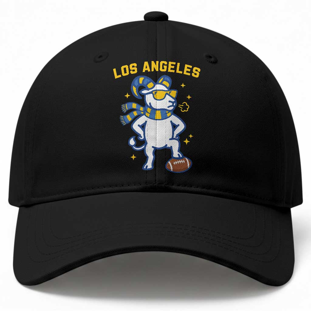 Cool Ram Football Fan Baseball Cap Royal Blue And Gold Pride TS12 Print Your Wear