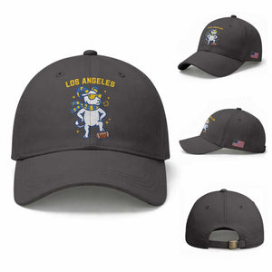 Cool Ram Football Fan Baseball Cap Royal Blue And Gold Pride