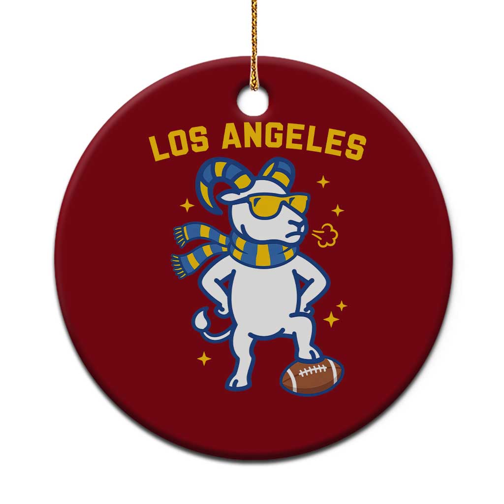 Cool Ram Football Fan Ceramic Ornament Royal Blue And Gold Pride TS12 1pc Red Print Your Wear