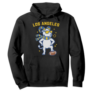 Cool Ram Football Fan Hoodie Royal Blue And Gold Pride