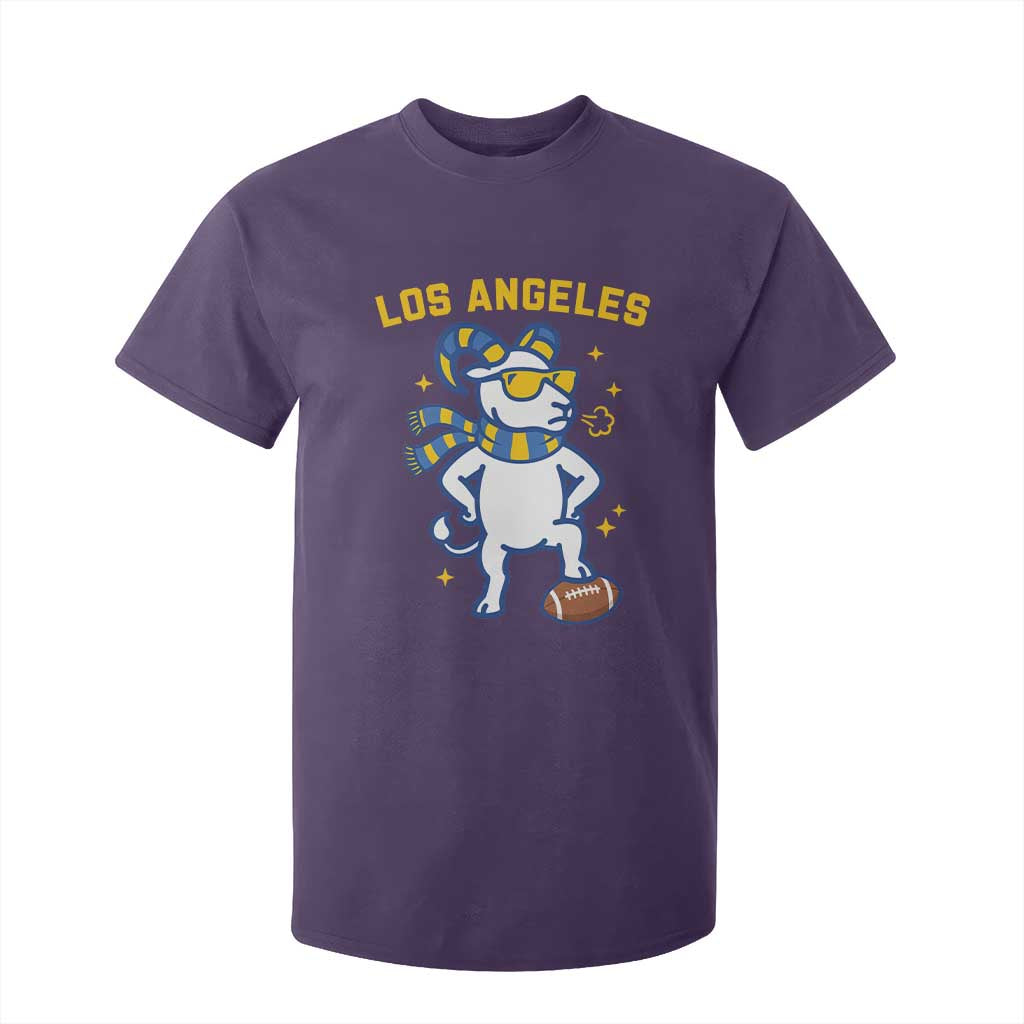 Cool Ram Football Fan T Shirt For Kid Royal Blue And Gold Pride