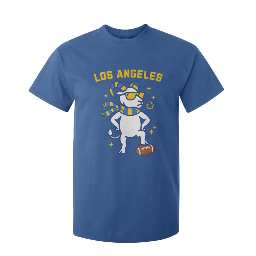 Cool Ram Football Fan T Shirt For Kid Royal Blue And Gold Pride TS12 Royal Blue Print Your Wear
