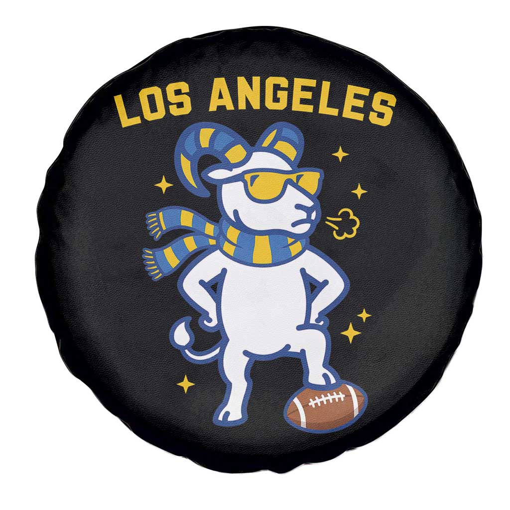Cool Ram Football Fan Spare Tire Cover Royal Blue And Gold Pride