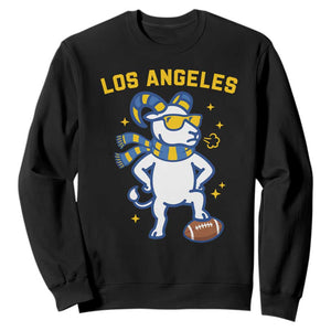 Cool Ram Football Fan Sweatshirt Royal Blue And Gold Pride