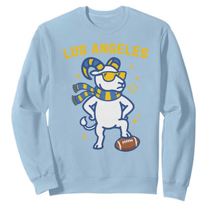 Cool Ram Football Fan Sweatshirt Royal Blue And Gold Pride