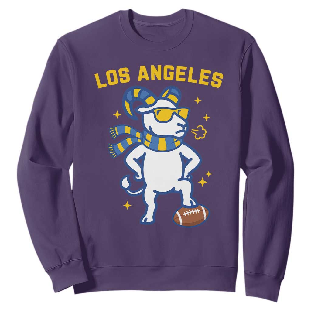 Cool Ram Football Fan Sweatshirt Royal Blue And Gold Pride