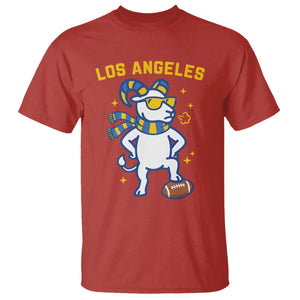 Cool Ram Football Fan T Shirt Royal Blue And Gold Pride