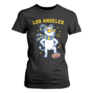 Cool Ram Football Fan T Shirt For Women Royal Blue And Gold Pride