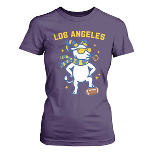 Cool Ram Football Fan T Shirt For Women Royal Blue And Gold Pride