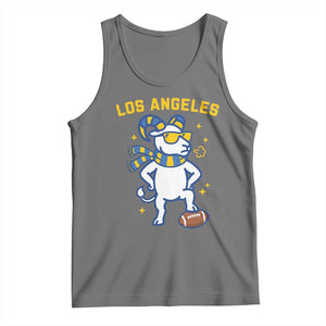 Cool Ram Football Fan Tank Top Royal Blue And Gold Pride
