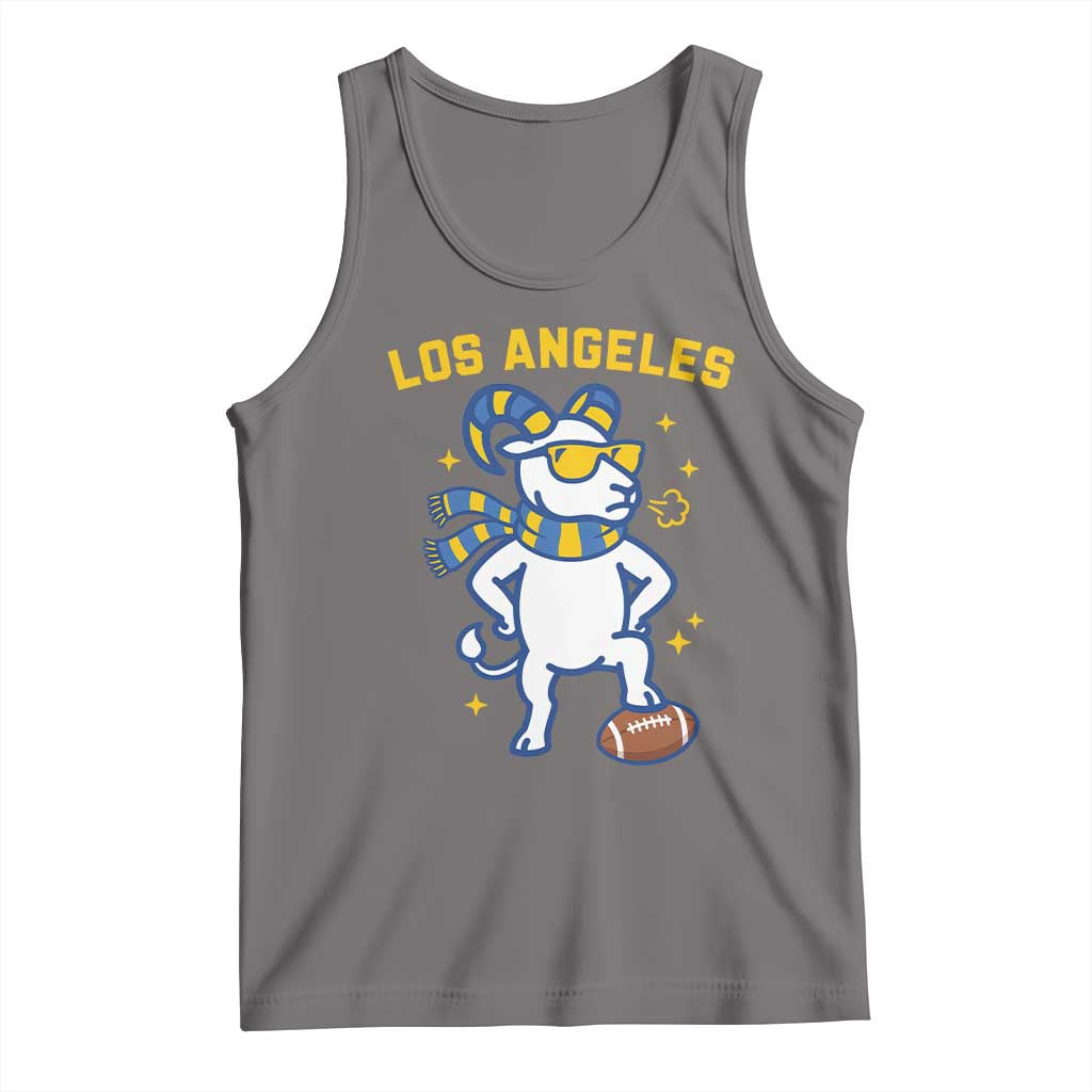 Cool Ram Football Fan Tank Top Royal Blue And Gold Pride