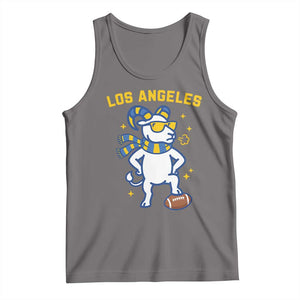 Cool Ram Football Fan Tank Top Royal Blue And Gold Pride