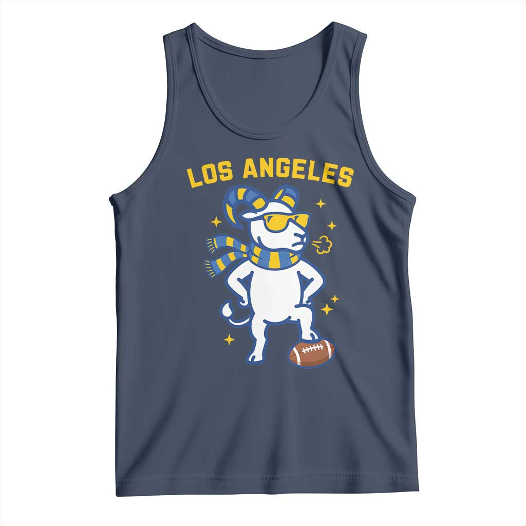 Cool Ram Football Fan Tank Top Royal Blue And Gold Pride