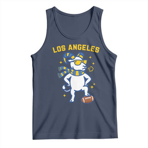 Cool Ram Football Fan Tank Top Royal Blue And Gold Pride