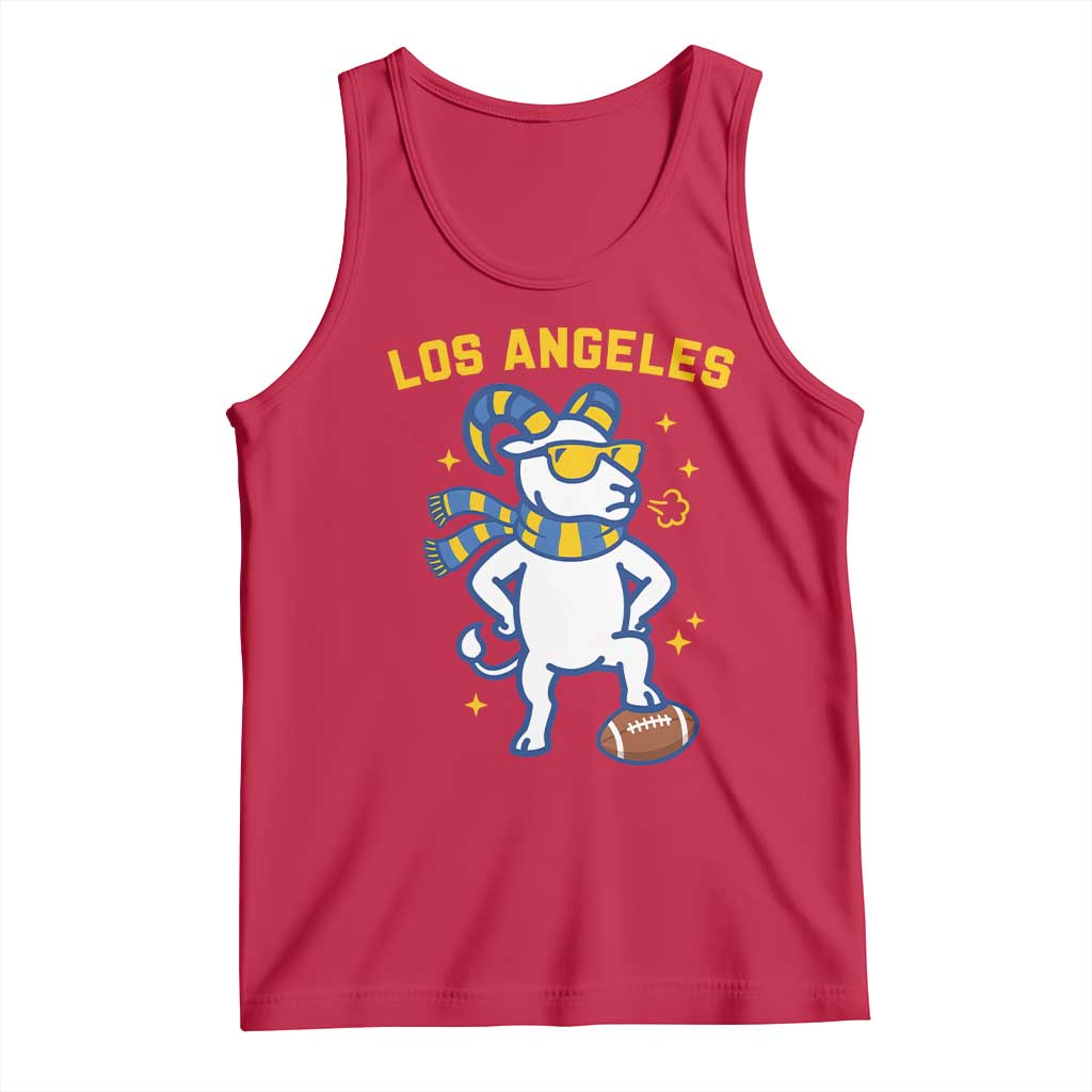 Cool Ram Football Fan Tank Top Royal Blue And Gold Pride
