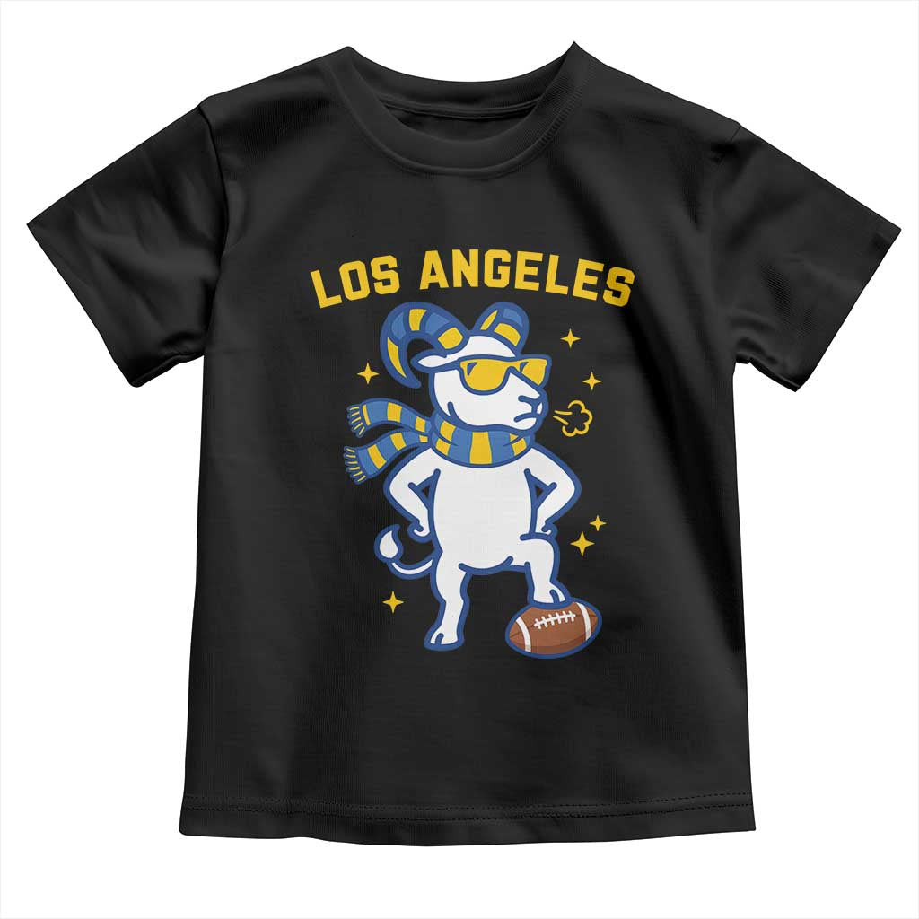 Cool Ram Football Fan Toddler T Shirt Royal Blue And Gold Pride
