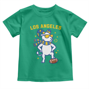 Cool Ram Football Fan Toddler T Shirt Royal Blue And Gold Pride