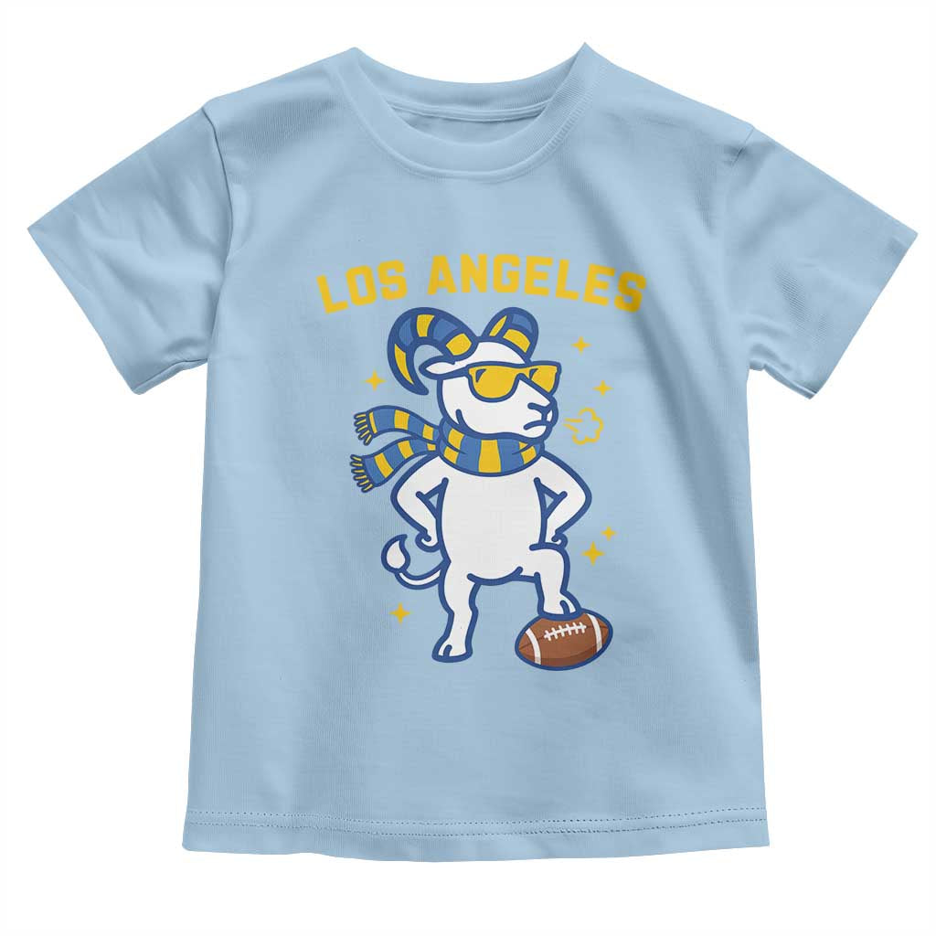 Cool Ram Football Fan Toddler T Shirt Royal Blue And Gold Pride
