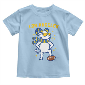 Cool Ram Football Fan Toddler T Shirt Royal Blue And Gold Pride