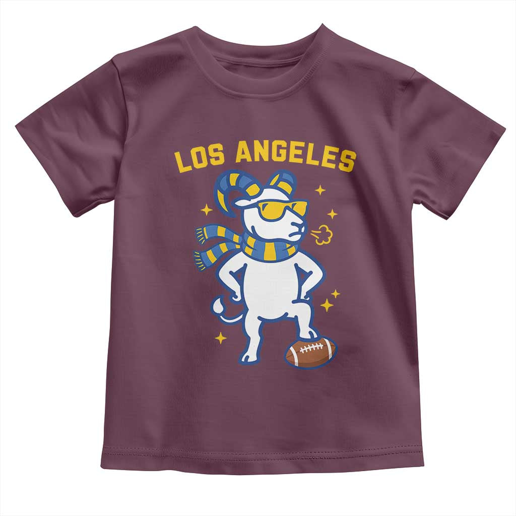 Cool Ram Football Fan Toddler T Shirt Royal Blue And Gold Pride