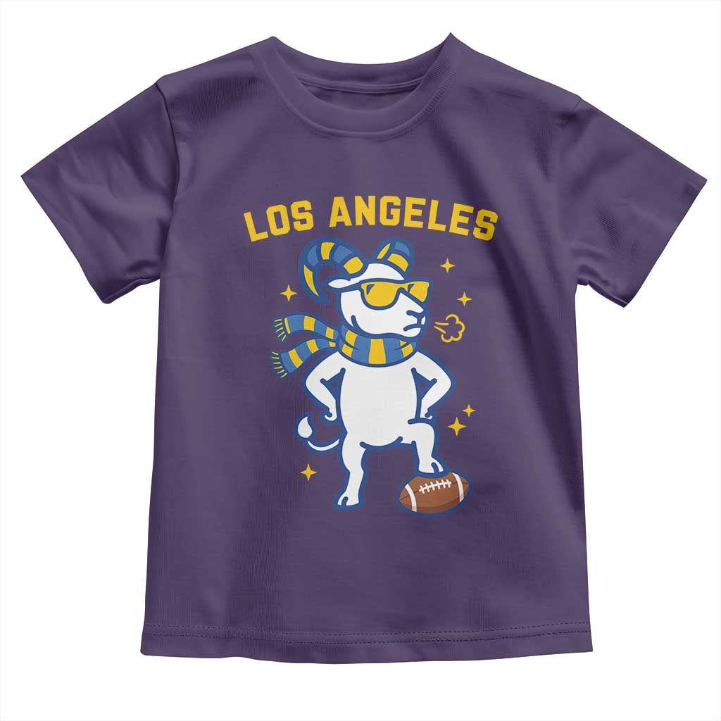 Cool Ram Football Fan Toddler T Shirt Royal Blue And Gold Pride