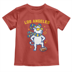 Cool Ram Football Fan Toddler T Shirt Royal Blue And Gold Pride