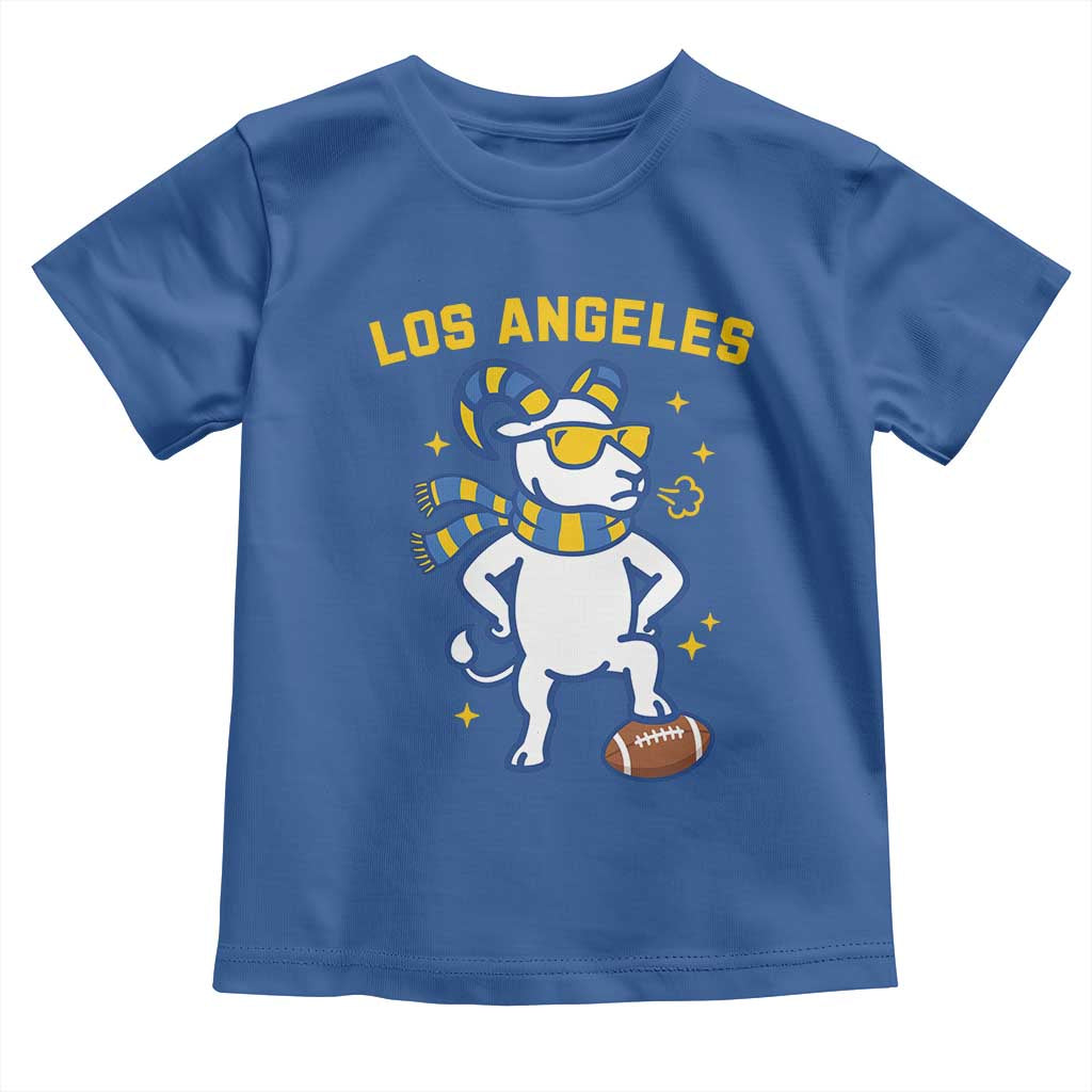 Cool Ram Football Fan Toddler T Shirt Royal Blue And Gold Pride TS12 Royal Blue Print Your Wear