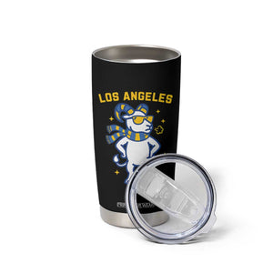 Cool Ram Football Fan Tumbler Cup Royal Blue And Gold Pride