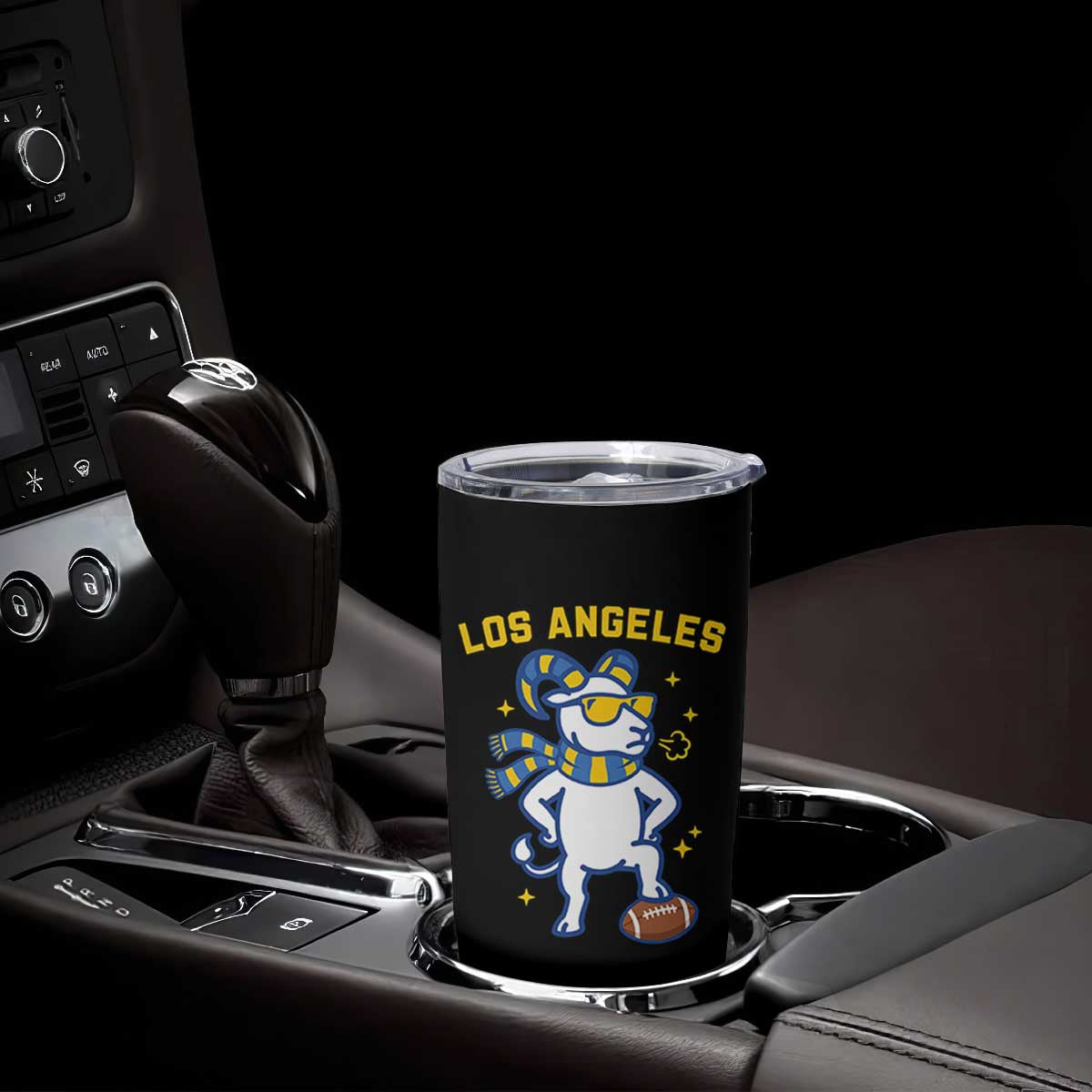 Cool Ram Football Fan Tumbler Cup Royal Blue And Gold Pride