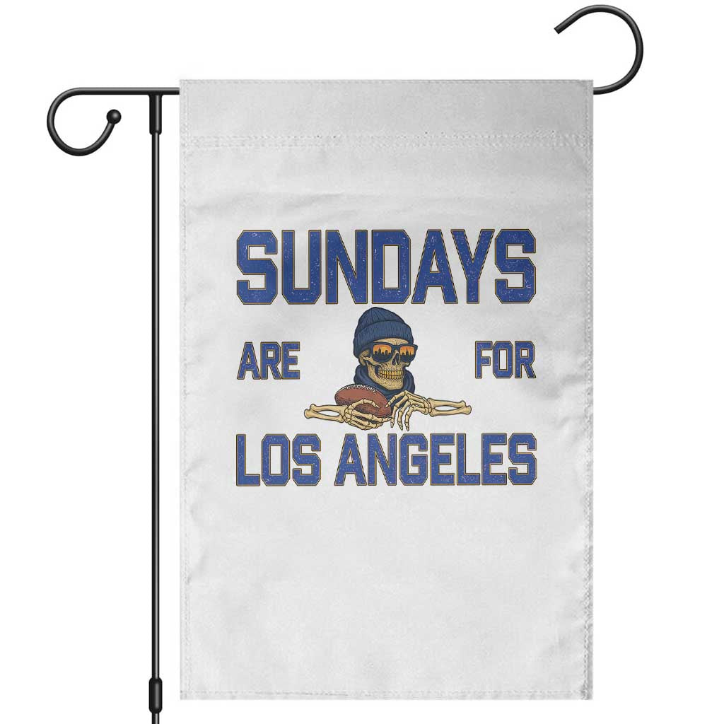 Sundays Are For Los Angeles Garden Flag Skeleton Game Day Sports Fan TS12 White Print Your Wear