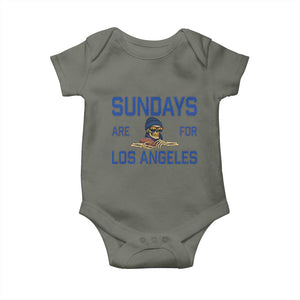 Sundays Are For Los Angeles Baby Onesie Skeleton Game Day Sports Fan