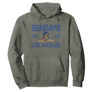 Sundays Are For Los Angeles Hoodie Skeleton Game Day Sports Fan