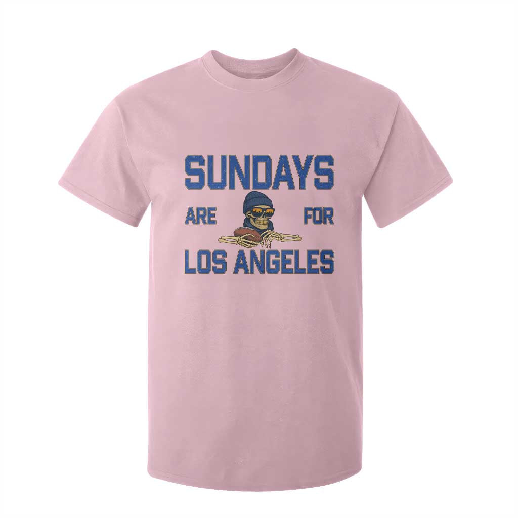 Sundays Are For Los Angeles T Shirt For Kid Skeleton Game Day Sports Fan