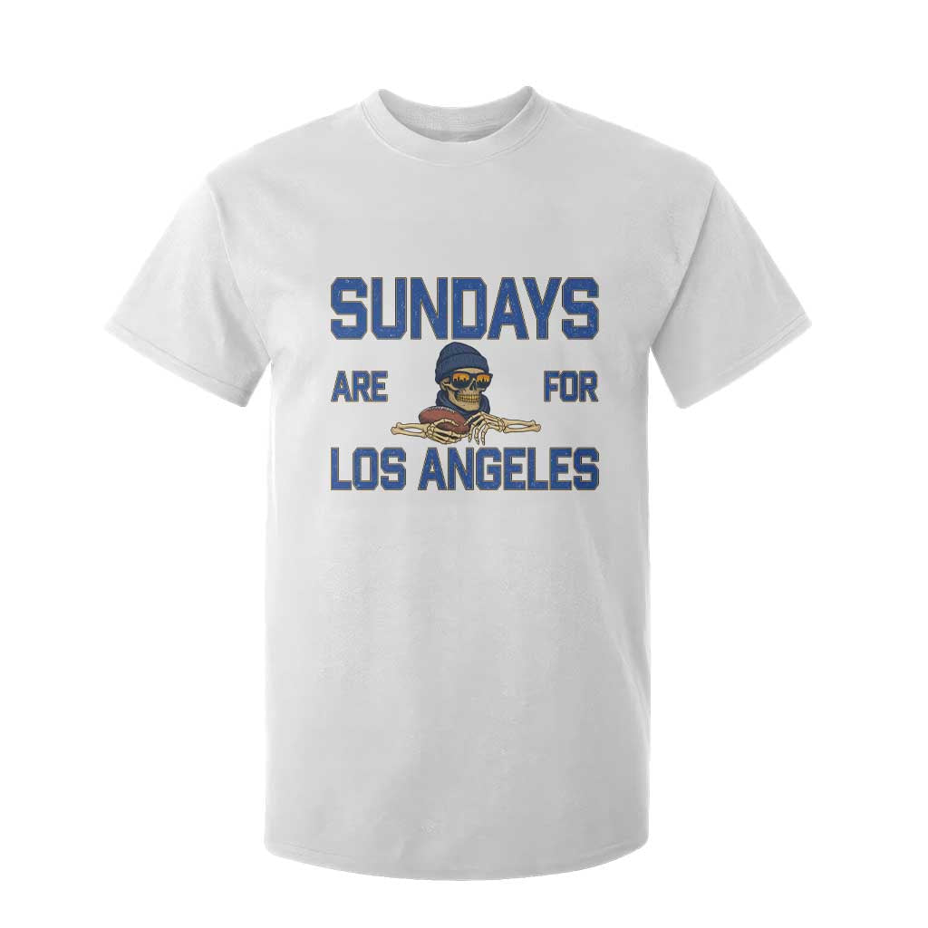 Sundays Are For Los Angeles T Shirt For Kid Skeleton Game Day Sports Fan