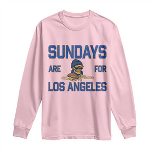 Sundays Are For Los Angeles Long Sleeve Shirt Skeleton Game Day Sports Fan