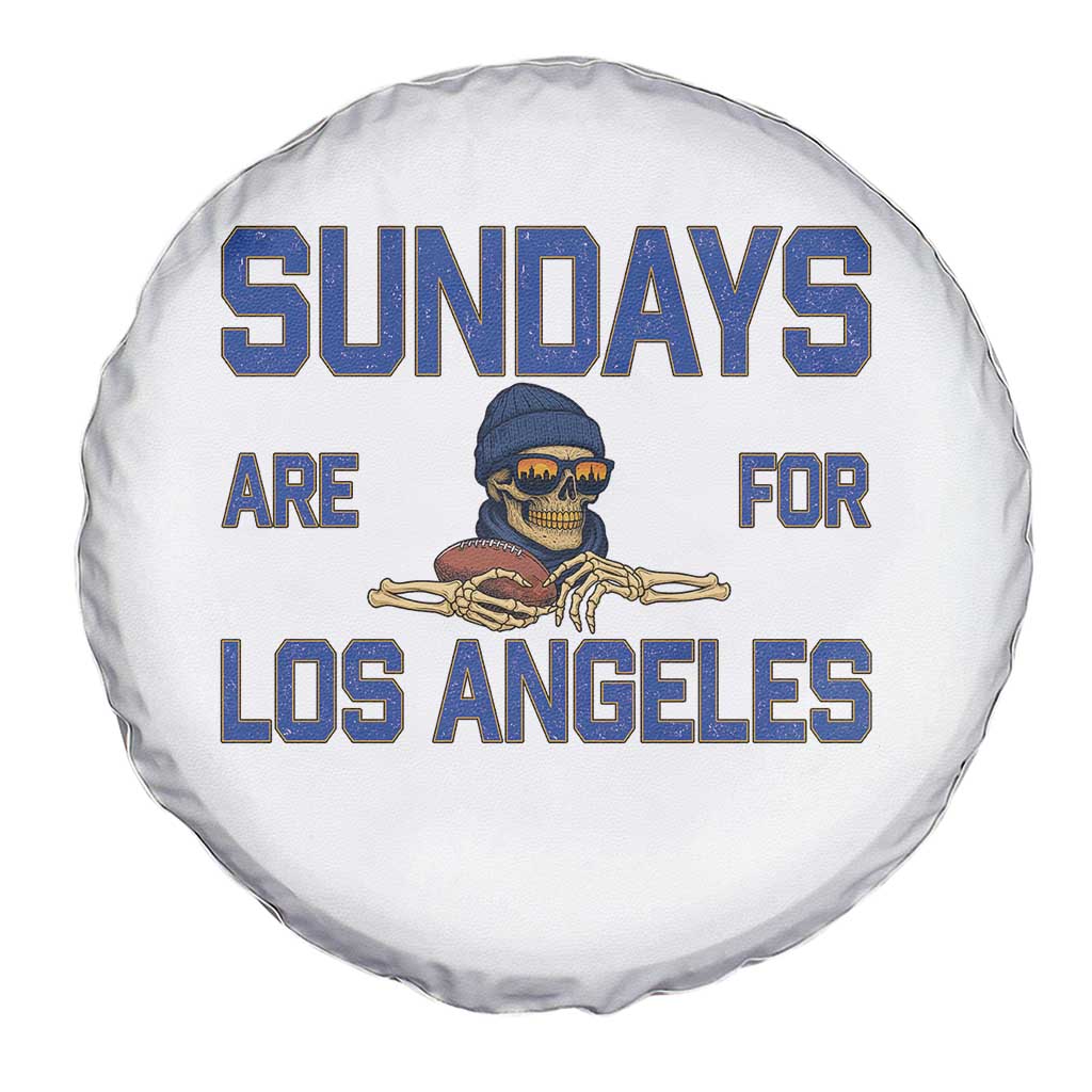 Sundays Are For Los Angeles Spare Tire Cover Skeleton Game Day Sports Fan