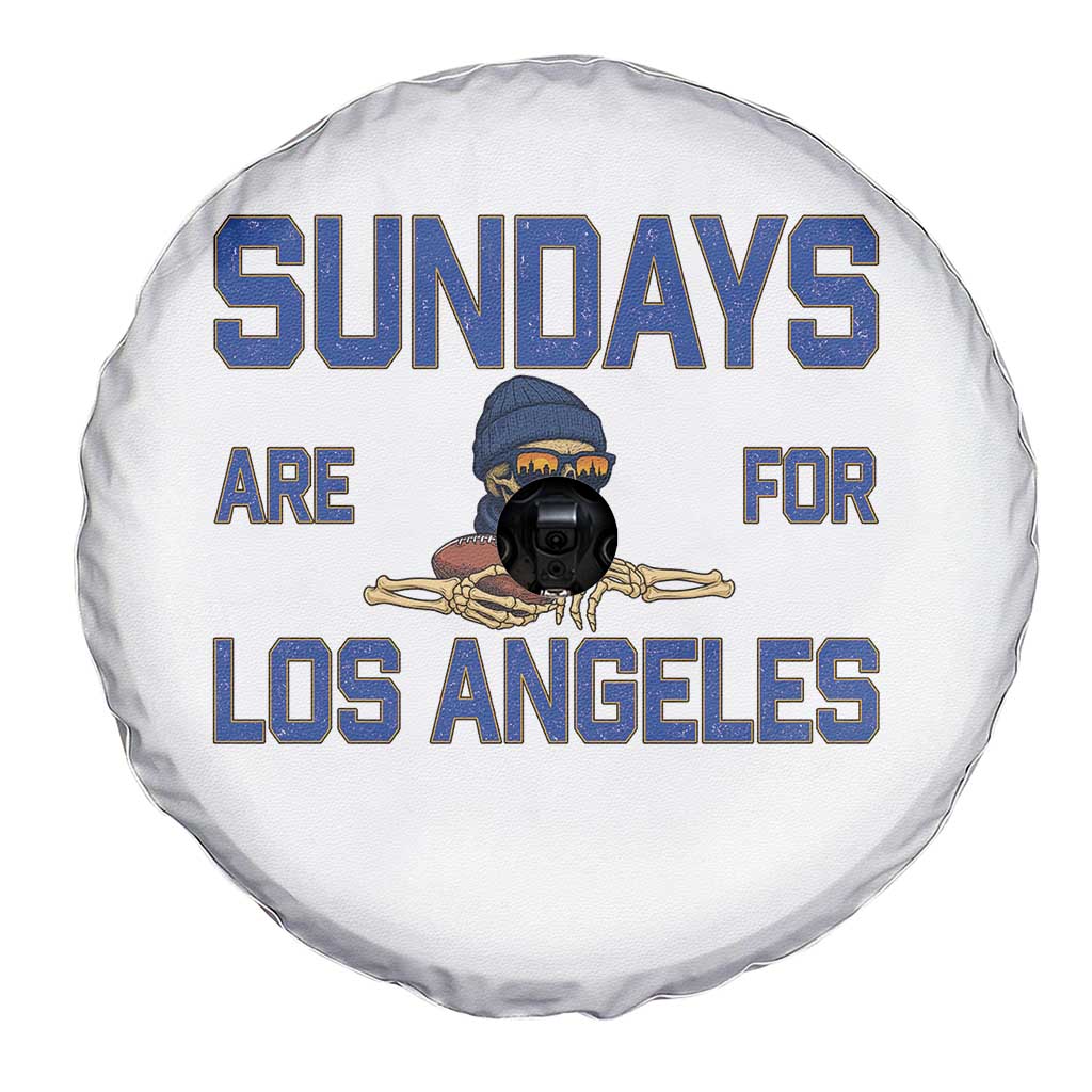 Sundays Are For Los Angeles Spare Tire Cover Skeleton Game Day Sports Fan