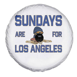 Sundays Are For Los Angeles Spare Tire Cover Skeleton Game Day Sports Fan