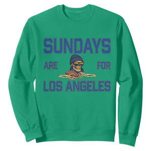 Sundays Are For Los Angeles Sweatshirt Skeleton Game Day Sports Fan