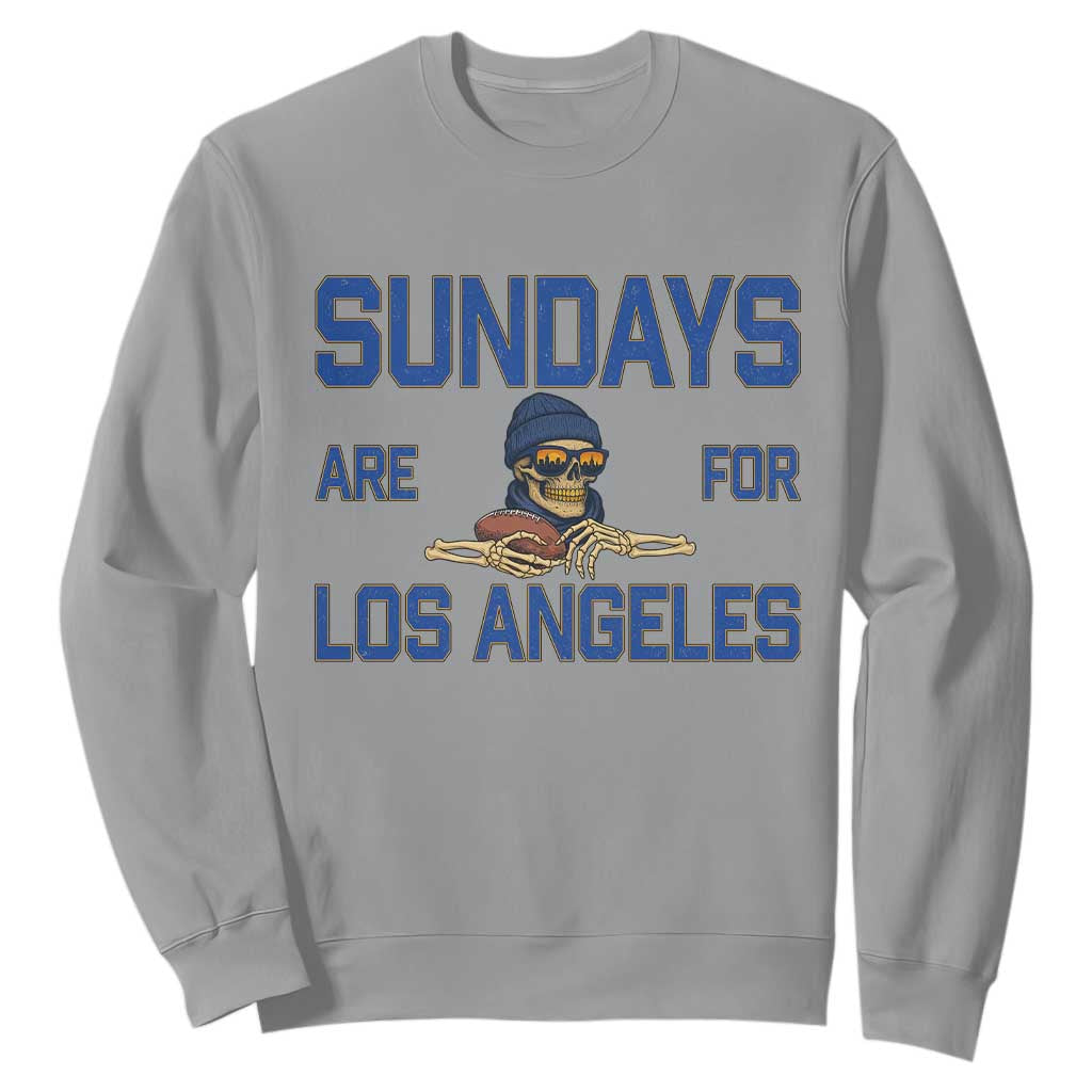 Sundays Are For Los Angeles Sweatshirt Skeleton Game Day Sports Fan