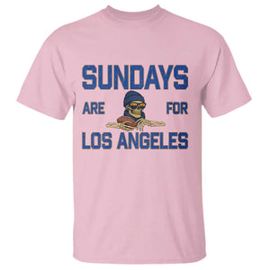 Sundays Are For Los Angeles T Shirt Skeleton Game Day Sports Fan