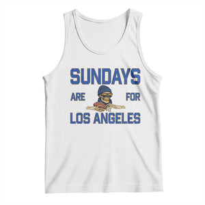 Sundays Are For Los Angeles Tank Top Skeleton Game Day Sports Fan